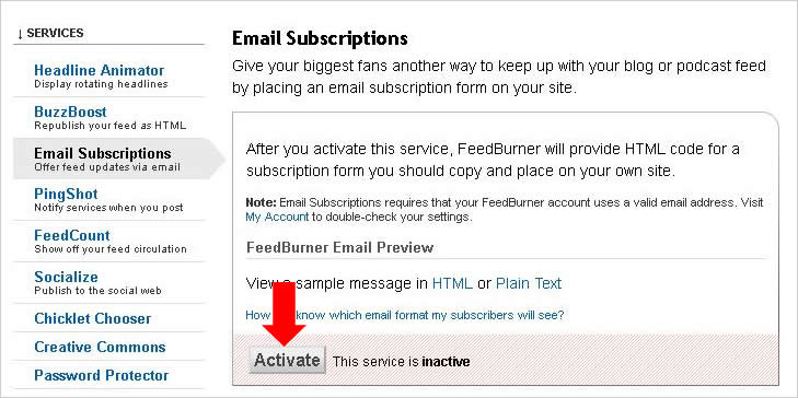 Cara membuat form email berlangganan