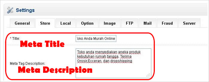 Cara Setting Meta Tag Opencart