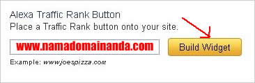 Cara Pasang Alexa widget Rank Button di Web/Blog