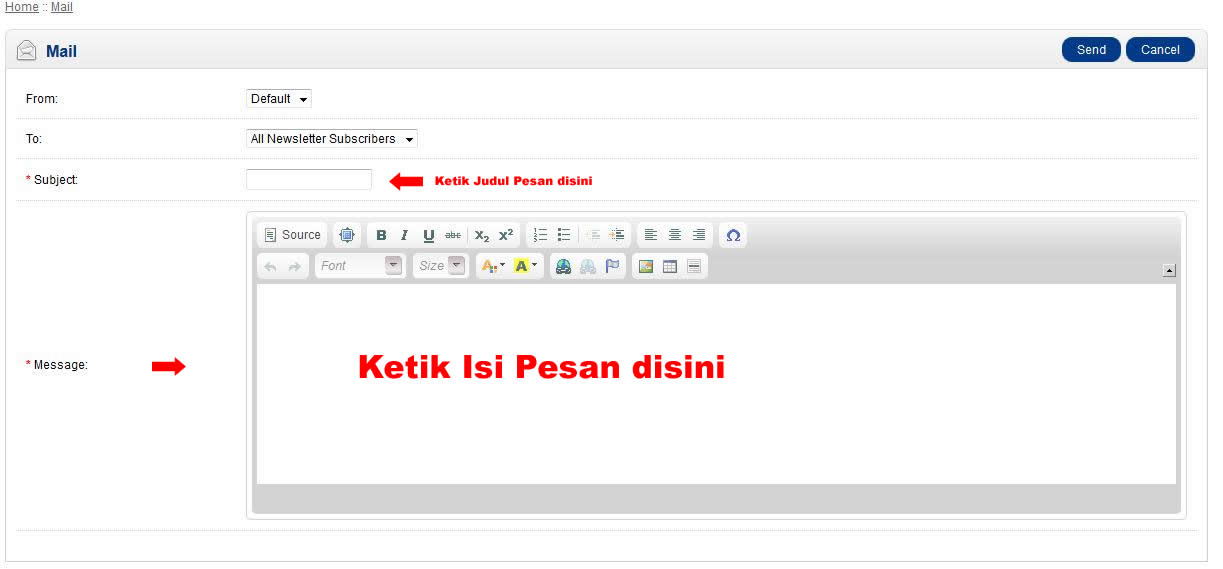 Cara Mengirimkan Email pada Opencart