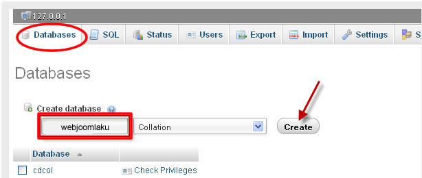 Cara instal joomla di localhost