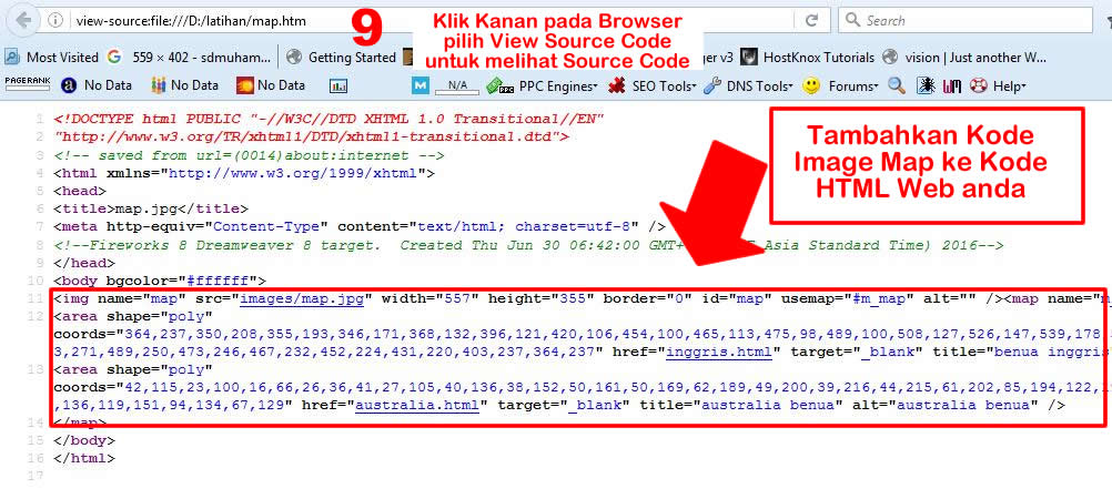 cara buat image map html