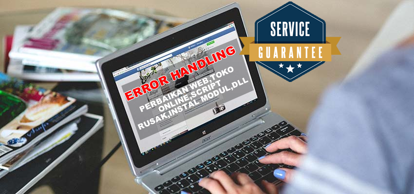 error handling perbaikan web toko online